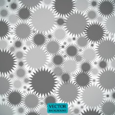 Abstract elegant round figures on gray background