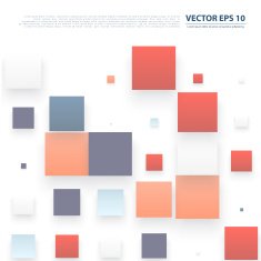 Vector Abstract geometric shape from gray cubes N99