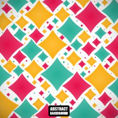 Abstract colored elegant figures on the gray background