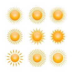 Vector symbol of sun N2