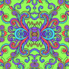Decorative abstract floral pattern N2