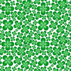 Seamless pattern from leaves of clover