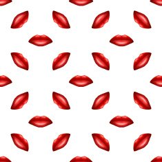 Universal red lips seamless patterns N2