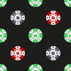 Universal casino chips seamless patterns N2