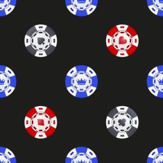 Universal casino chips seamless patterns N3