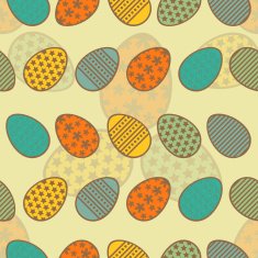 Easter eggs seamless pattern N6