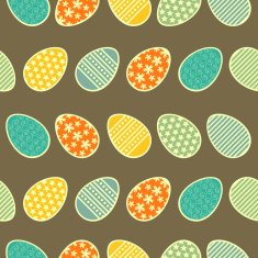 Easter eggs seamless pattern N7