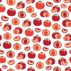 Seamless pattern with tomatoes N2