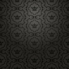 Damask Wallpaper Black Pattern for Design 2 N2