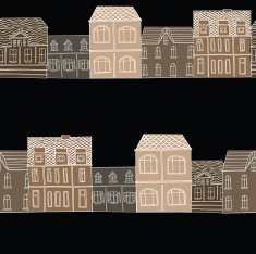 vector pattern with houses N2