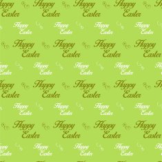 Happy Easter Letter Green Seamless Background