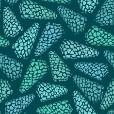 Seamless pattern of seashells
