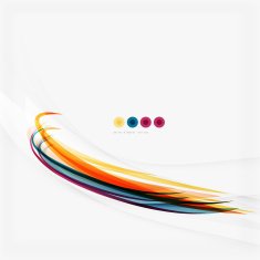 Purple and orange color lines on white N41