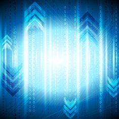 Shiny blue tech background