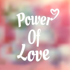 Vector typography on blur background