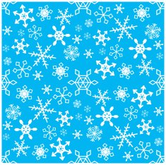 Seamless Snowflake Background ( Vector ) N2