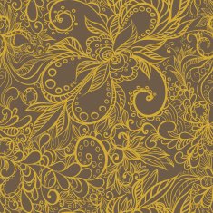Fantasy abstract floral seamless pattern N10