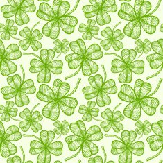 seamless clovers pattern