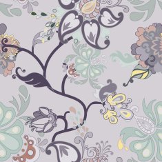 Vector retro floral seamless pattern N8