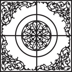 floral frame N111