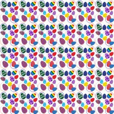 Seamless pattern of Easter eggs N5