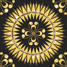 vector seamless floral gold pattern