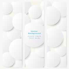 Set of abstract template banner N4