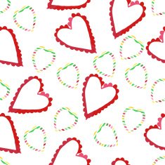 Watercolor hearts N2