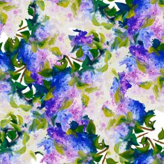 Spring flowers seamless pattern background