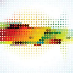 colorful dots pattern technology background- Illustration