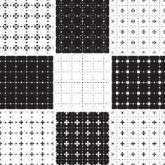 Set of stylish seamless backgrounds N2