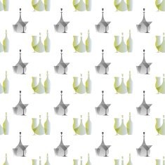 bottles and glasses pattern