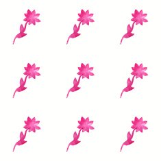 Vector floral watercolor pattern texture with flowers N3