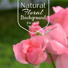 Realistic floral background