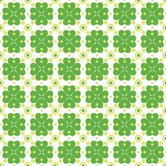 Seamless texture with clover of four leaves N3