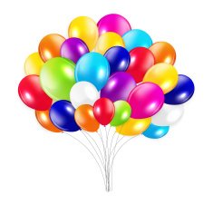 Set of Colored Balloons Vector Illustration N6