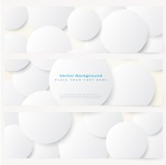 Set of abstract template banner N6