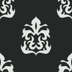 Vector seamless pattern in Victorian style N23