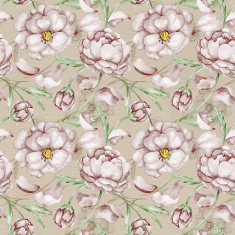 Vintage pattern with peony