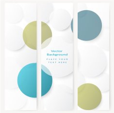 Set of abstract template banner N8