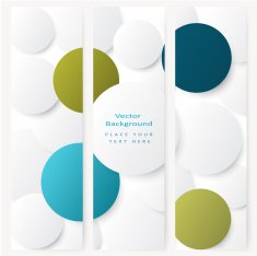 Set of abstract template banner N10