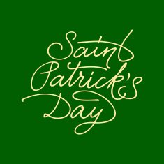 Saint Patricks Day lettering N4