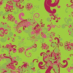 beautiful floral seamless background with swirls N2
