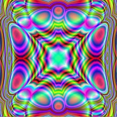 Fractal Pattern of rainbow colors