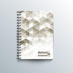 Notepad template with abstract background N24