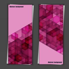 Set of banner templates with abstract background N39