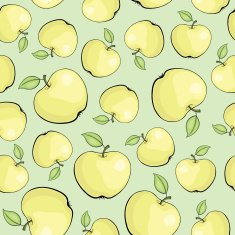 vector pattern with apples