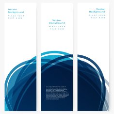Set of abstract template banner N12