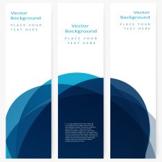 Set of abstract template banner N13