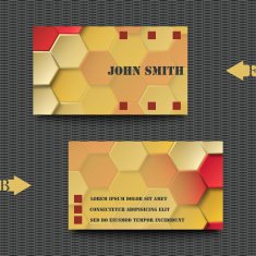 Business card template with abstract background N12